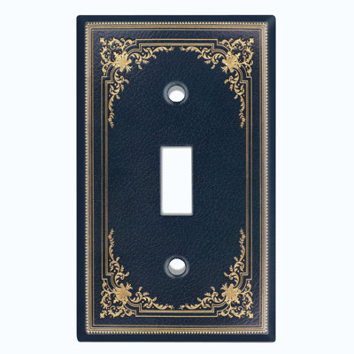 Patterned 1 - Gang Toggle Light Switch Standard Wall Plate