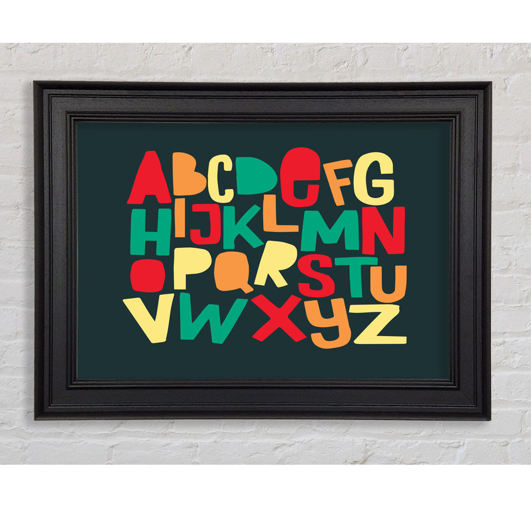 Das Alphabet Modern Gerahmter Druck