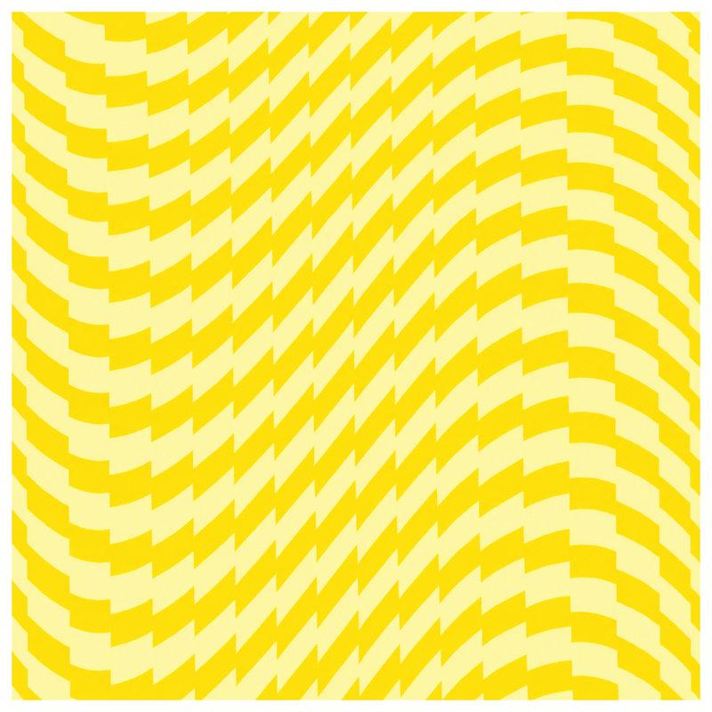 Édredon jaune à illusion optique, Queen
