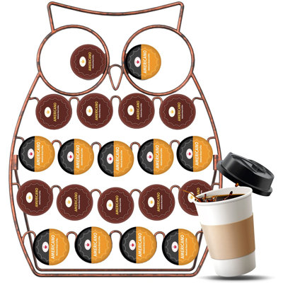 HOYRR Stainless Steel 20 Pod Coffee Pod Storage