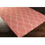 Tapis rouge en laine tissé à plat à la main Findley-25692692