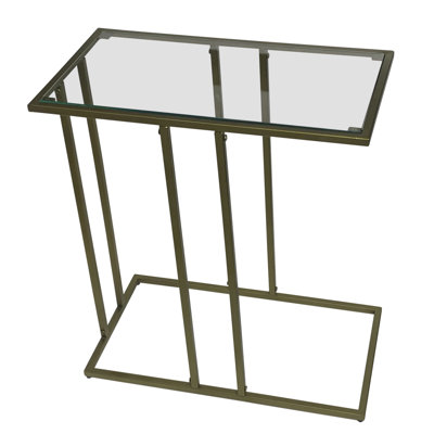 Kirklen Glass Top End Table