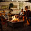 Hunterstown Square Iron Smokeless Fire Pit Table