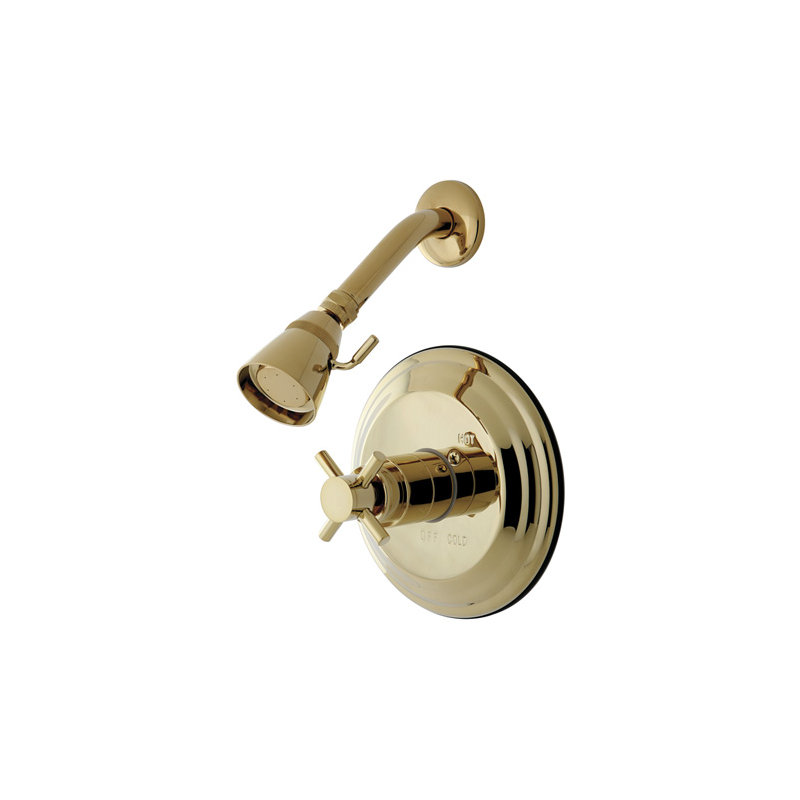 South Beach Pressure Balance Shower Faucet Trim, Polished Brass