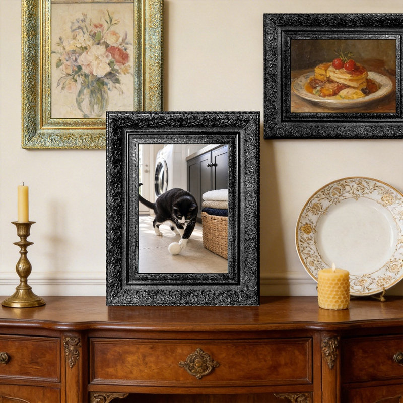 Cadre photo 3 pièces noir pour décor à la maison 11 "x 14", Black, 3, 11" W x 14" H