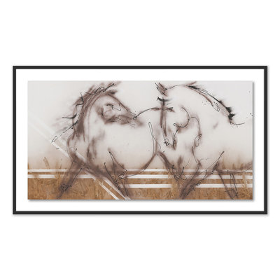 Two Horses Print by Donna Bernstein