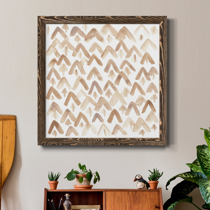 Toile encadrée de qualité supérieure - prêt à accrocher, H 17 po x l 17 po x P 1,5 po, Noyer