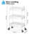Metal Utility Cart, 3 Tier Rolling Cart With Lockable Wheels-49604652
