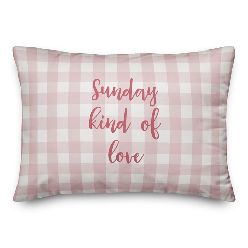  Coussin décoratif Sunday Kind Of Love, Rose