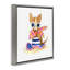 "Sandy Dog on Beach", art mural sur toile flottant noir par Geoff Allen-936414957-924308381
