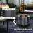 Portable 19" Stainless Steel Smokeless Fire Pit For A Wonderful Camping, Backyard, Patio, Picnic - Low Smoke, With , Secondary Combustion In Steel, Feature