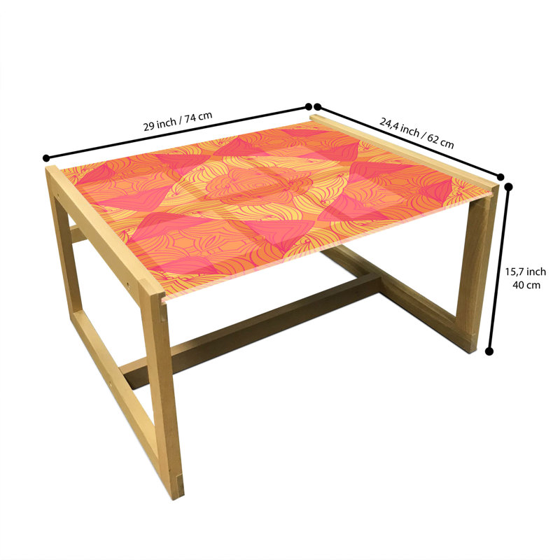 Jabrea Sled Coffee Table, 40cm H x 74cm W x 62cm D