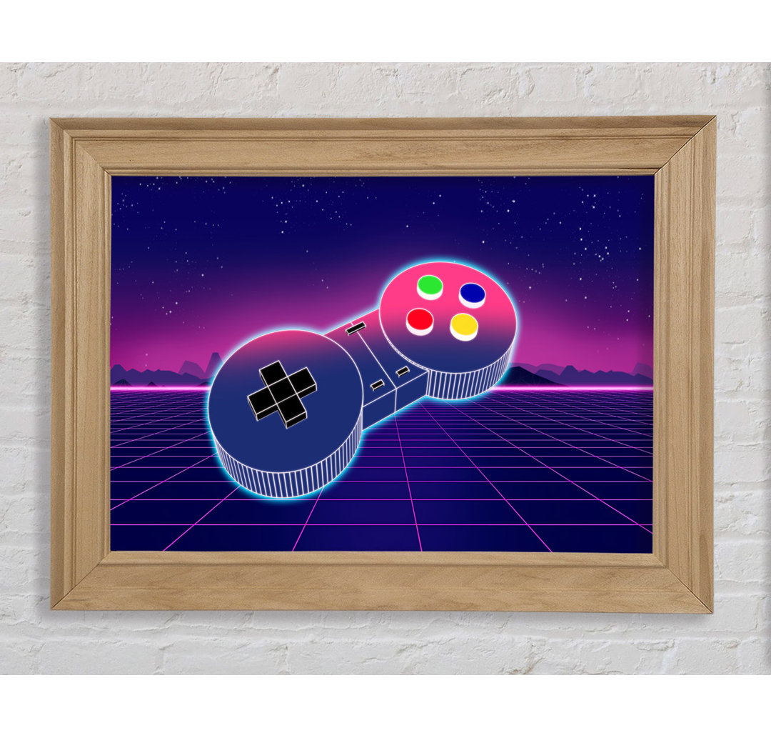 Retro Game Controller - Bilderrahmen Kunstdrucke