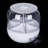 Annalie White 6-Grid Rotating Food Dispenser with Lid