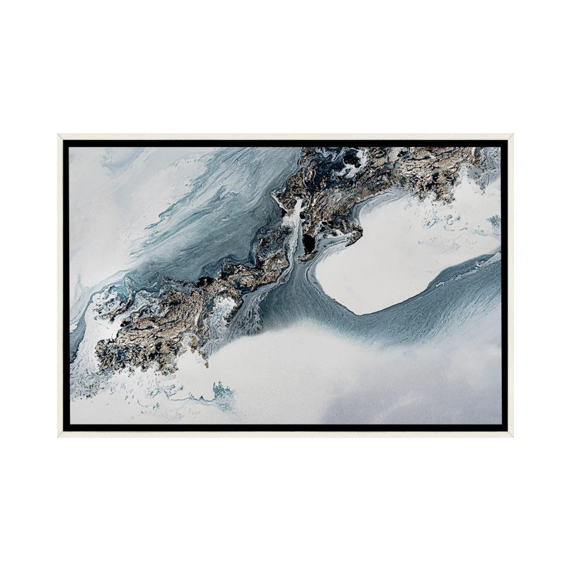 The Crossing - Framed Wall Art Print, 32" H x 48" W, Framed Print without Mat, Distressed White