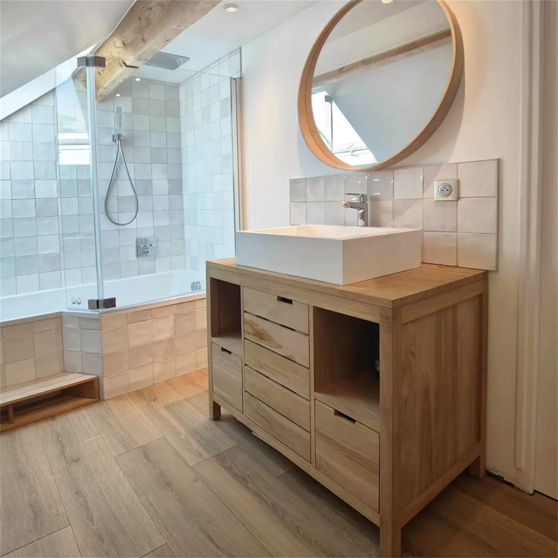 Maelly 100 mm Single Double Bathroom Vanity Base