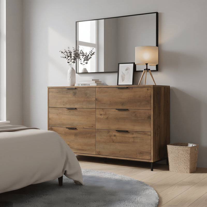 Iron 6 - Drawer Rectangle Accent Chest