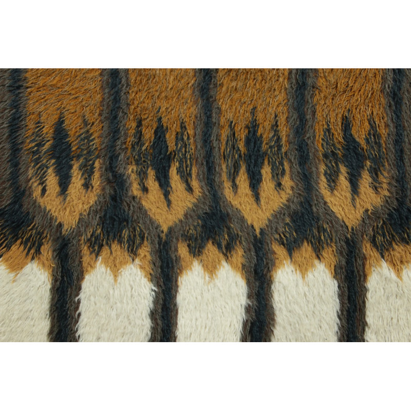 Scandinavian One-of-a-Kind 2'10x4'8 Hand Knotted Area Rug