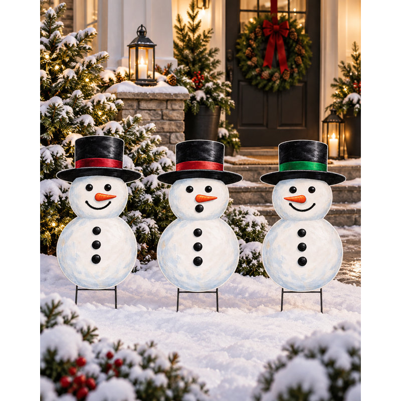 Ensemble de panneaux de bonhomme de neige Snowman