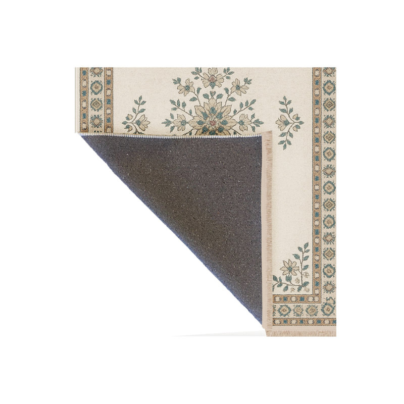 Tapis tissé beige Mosso, 2'4" x 3'11"
