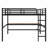 Metal Loft Bed With Power Outlet And LED Lighted