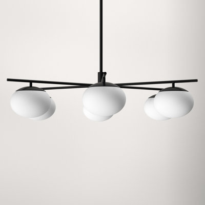 Monika 6 - Light Dimmable Sputnik Modern Linear Chandelier
