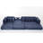 [NEW ARRIVED] [VIDEO PROVIDED]   Oversize Cloud Couch, L-Shape Sofa, Convertible Floor Sleeper Sofa Bed,  No Assembly ,Eight  pillows,3-in-1,Side Pocket,(Left Facing Sofa),Corduroy,Blue-512791393-512791394