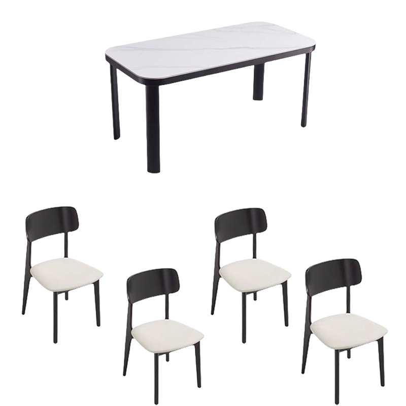 Ensembles de table de salle à manger modernes, H 29,52 po x L 55,11 po x l 31,49 po