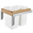 Rev-A-Shelf Wood Top Mount Pullout Trash Can(s), White -130712962-130712963