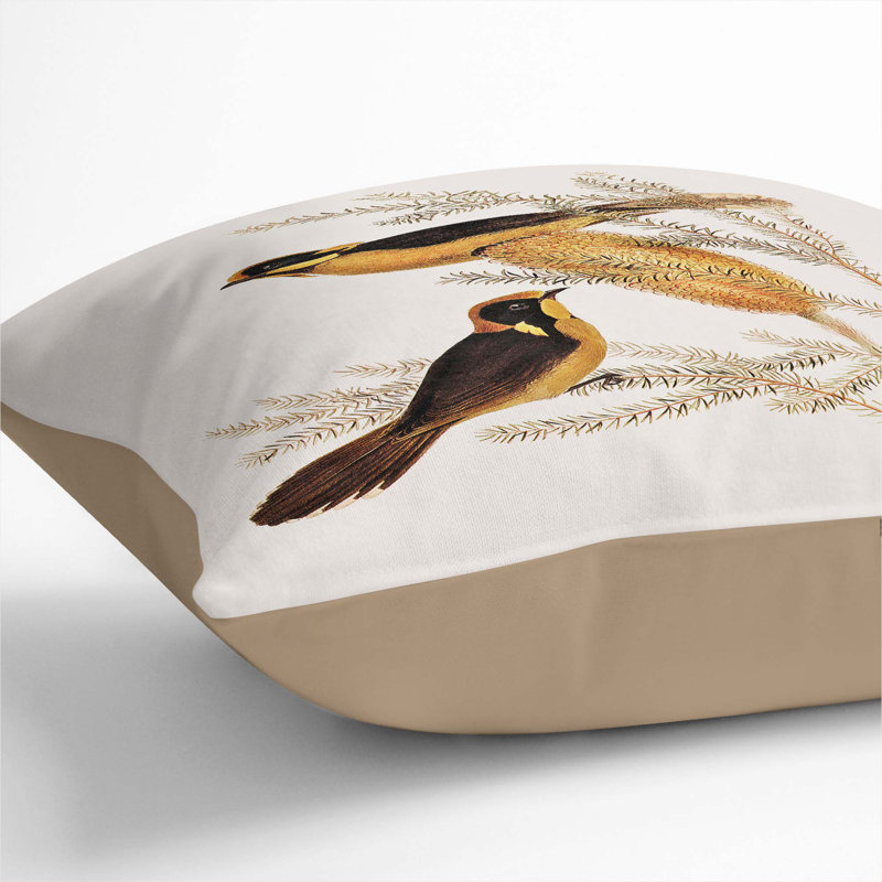 Square Throw Cushion, Stone, 40cm H x 40cm W x 15cm D