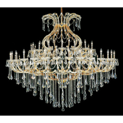 Stockard 49 - Light Glass Tiered Chandelier