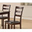6 pièces-Ensemble de salle à manger de style classique, table rectangulaire, 4 chaises et banc en bois d'hévéa