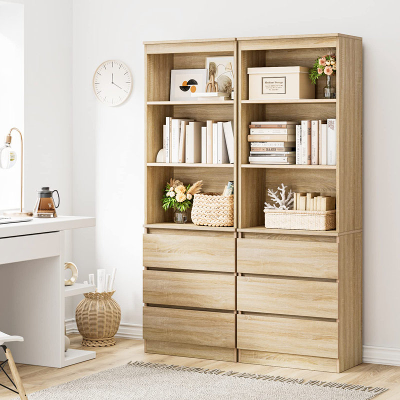 Isla 180cm H x 60cm W Standard Bookcase, Oak