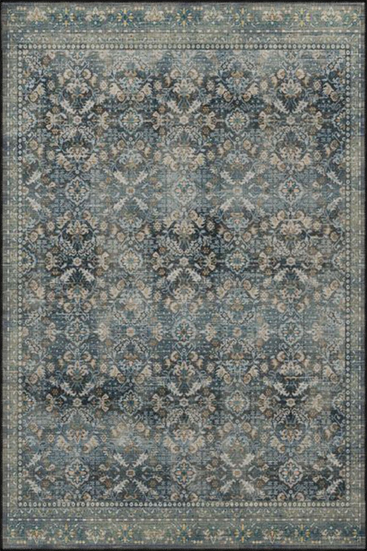 Hokku Designs Black Geometric Patterned Washable Woven Base Rug | Wayfair