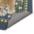 Dormer Lying Leopard Flowers Blue Indoor Doormat-1814994902-1814994906