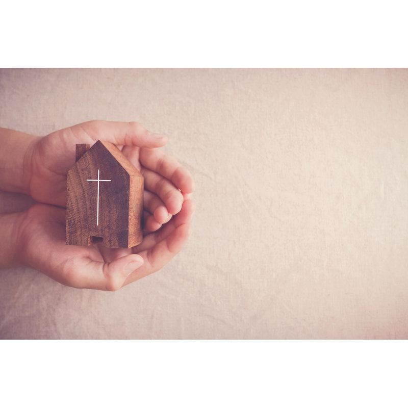 «Praying Hands on Canvas» par Thitareesarmkasat, photographie, H 32 po x l 48 po x P 1,25 po