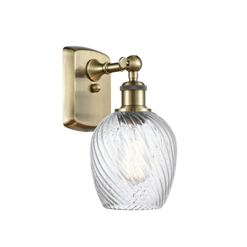 Whitsett 1 - Light Dimmable Armed Sconce, No Bulb Included, Antique Brass