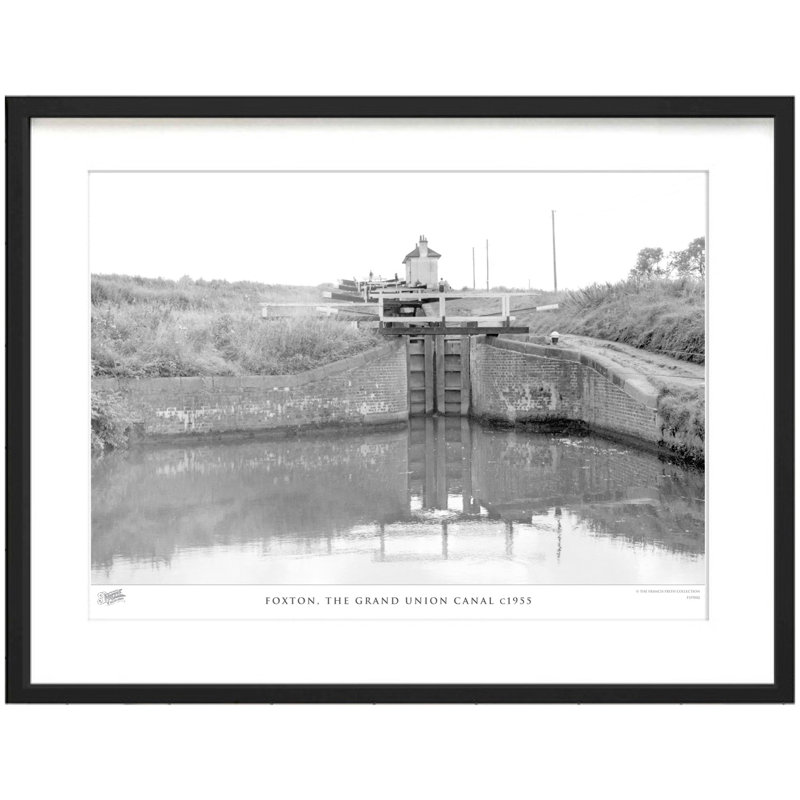 Foxton, The Grand Union Canal C1955 - Single Picture Frame Print, 43.5cm H x 53.4cm W x 2.3cm D