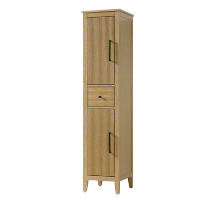 Armoire de rangement pour salle de bain 16 pouces en chêne lin