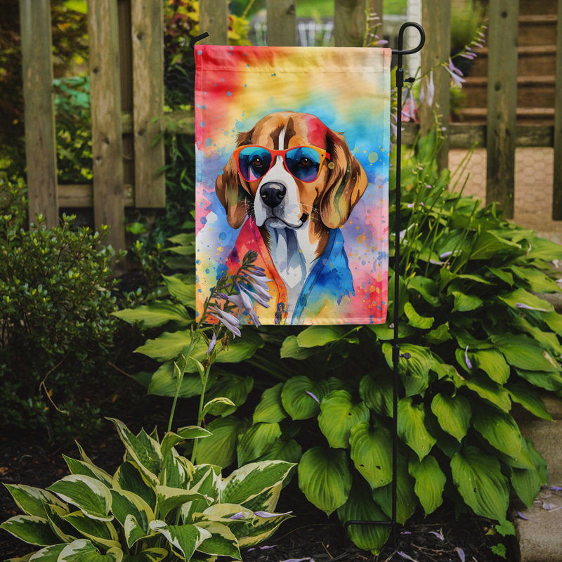 Drapeau de jardin Hippie Dawg, Beagle