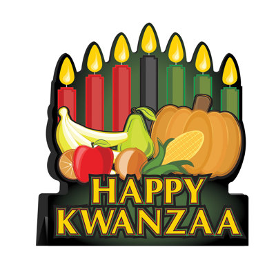 Centre de table 3D Happy Kwanzaa
