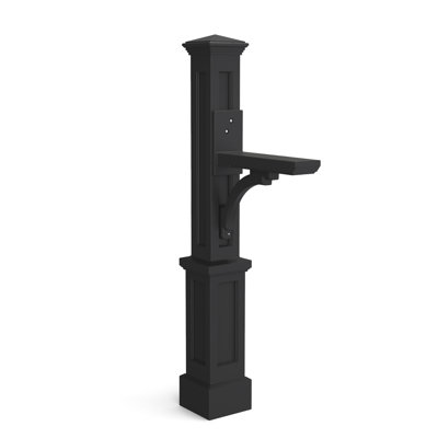 Newport Plus Collection 56" H In-Ground Decorative Post with Arm