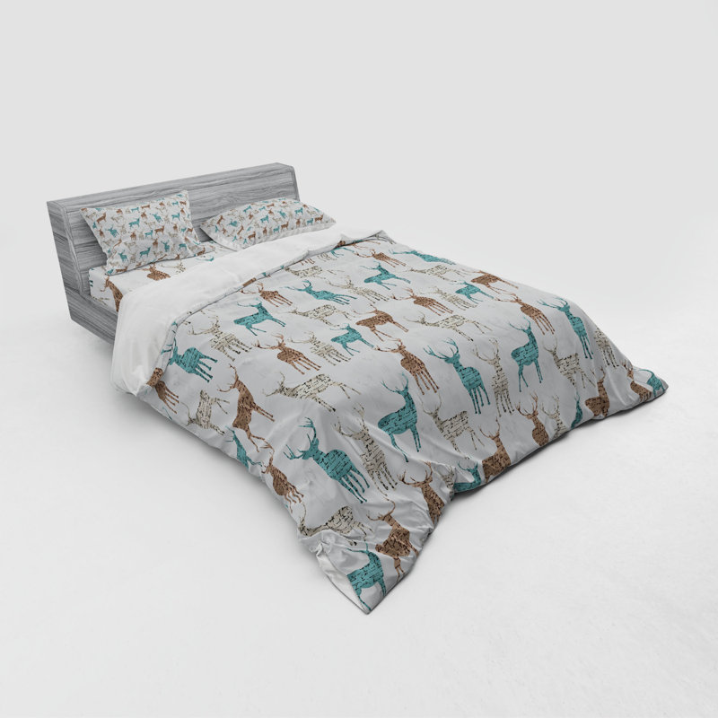 Rustic Polyester Duvet Cover, Queen Duvet Cover + 3 Additional Pieces