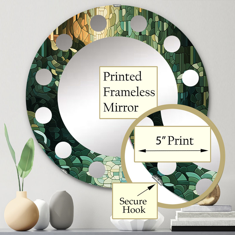 Miroir mural Zadiee, 24 po x 24 po