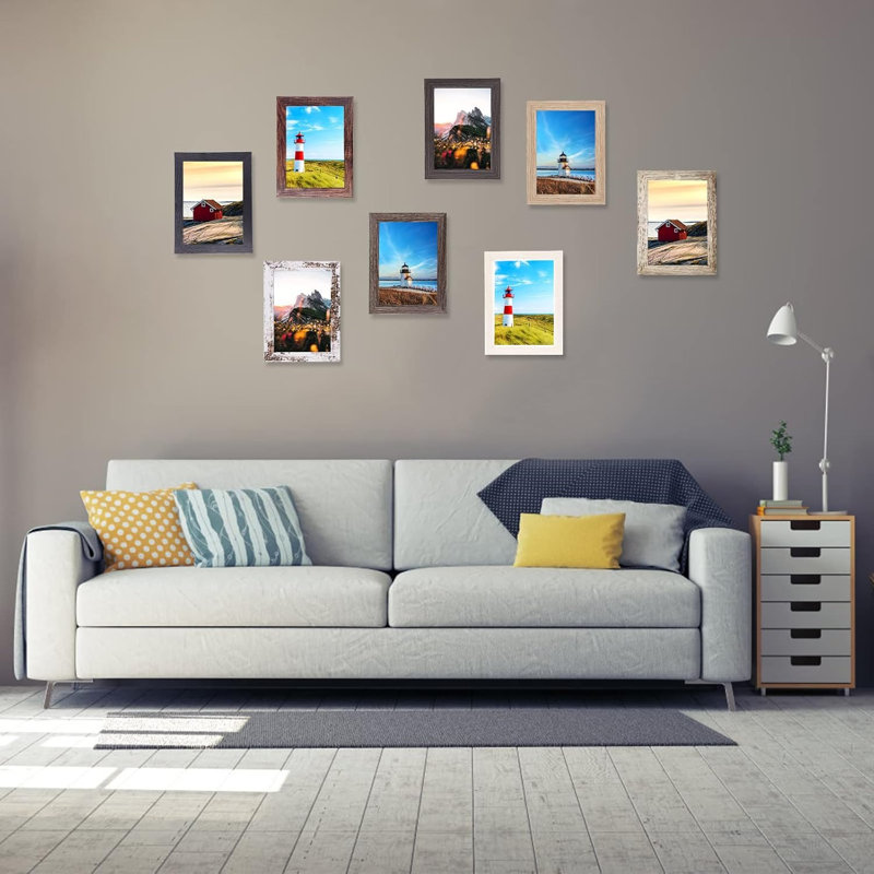 4x6 Picture Frames Set Of 8
