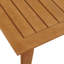 Table de salle à manger d'extérieur en bois 63 po avec 6 chaises empilables avec coussins Amenah-326197182