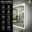 Aevar Super Bright Independent Controlled Front & Back LED Lighted Anti-Fog Aluminum Alloy Framed Tempered Glass Bathroom/Vanity Mirror with ETL & 3-Year Warranty-1268592972