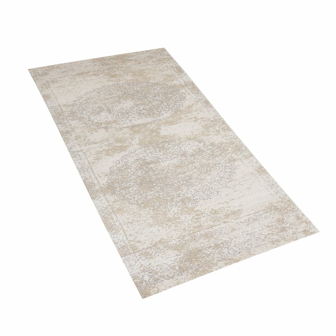 Teppich Kleber aus Baumwolle in Beige