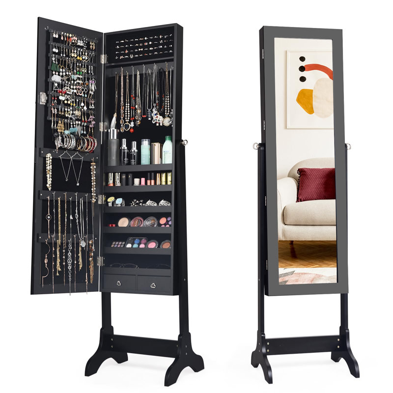 Toupin Jewelry Armoire, Black