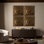 Ozias Metal Wall Panel Set Of 4-Smooth Golden